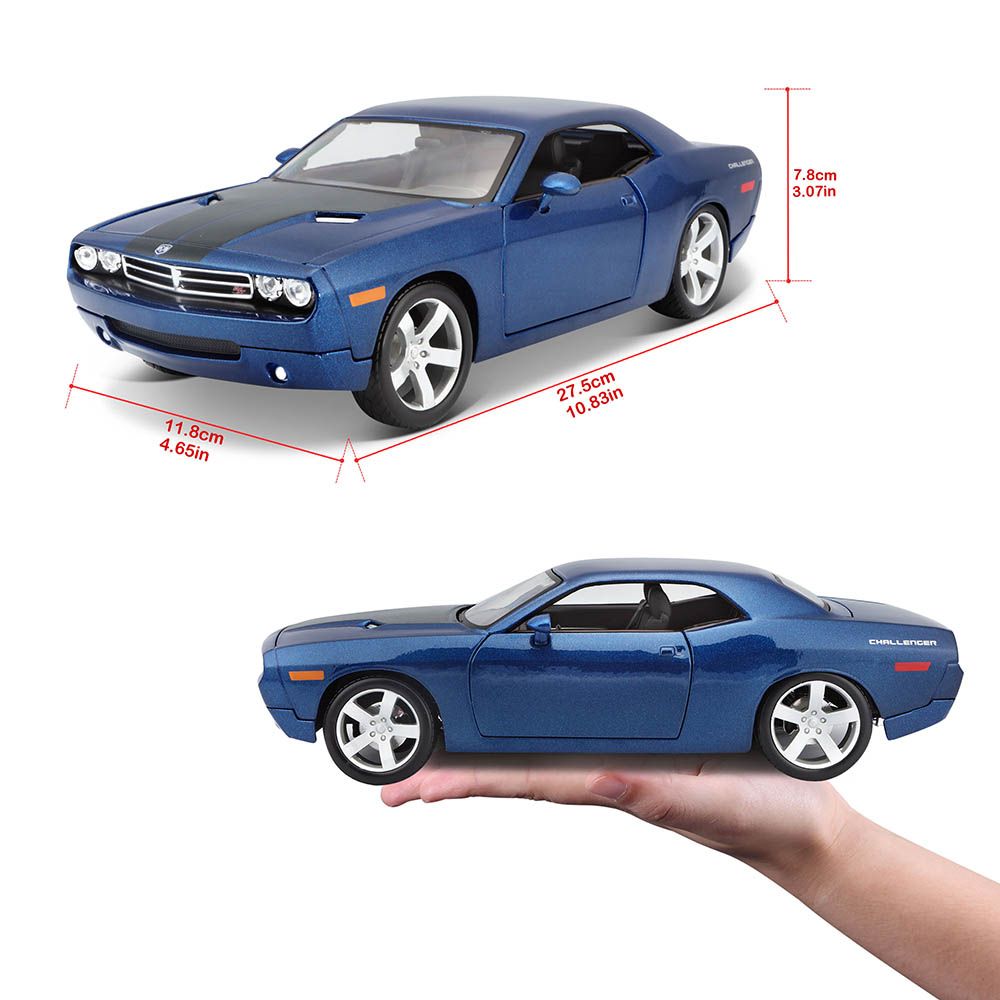 Maisto - 1:18 Scale 2006 Dodge Challenger Concept Car - Blue