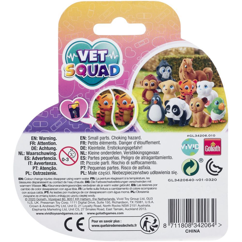 Vet Squad - Animals - Pack of 3 - Baby Lion & Baby Monkey