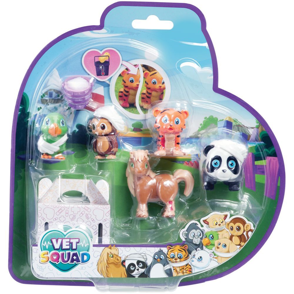 Vet Squad - Animals - Horse, Dog, Parrot, Tiger & Penguin