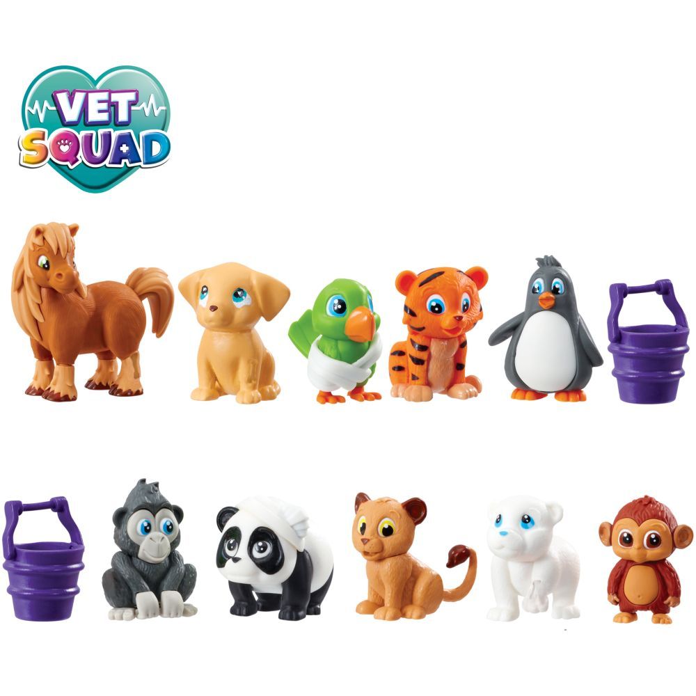 Vet Squad - Animals - Horse, Dog, Parrot, Tiger & Penguin