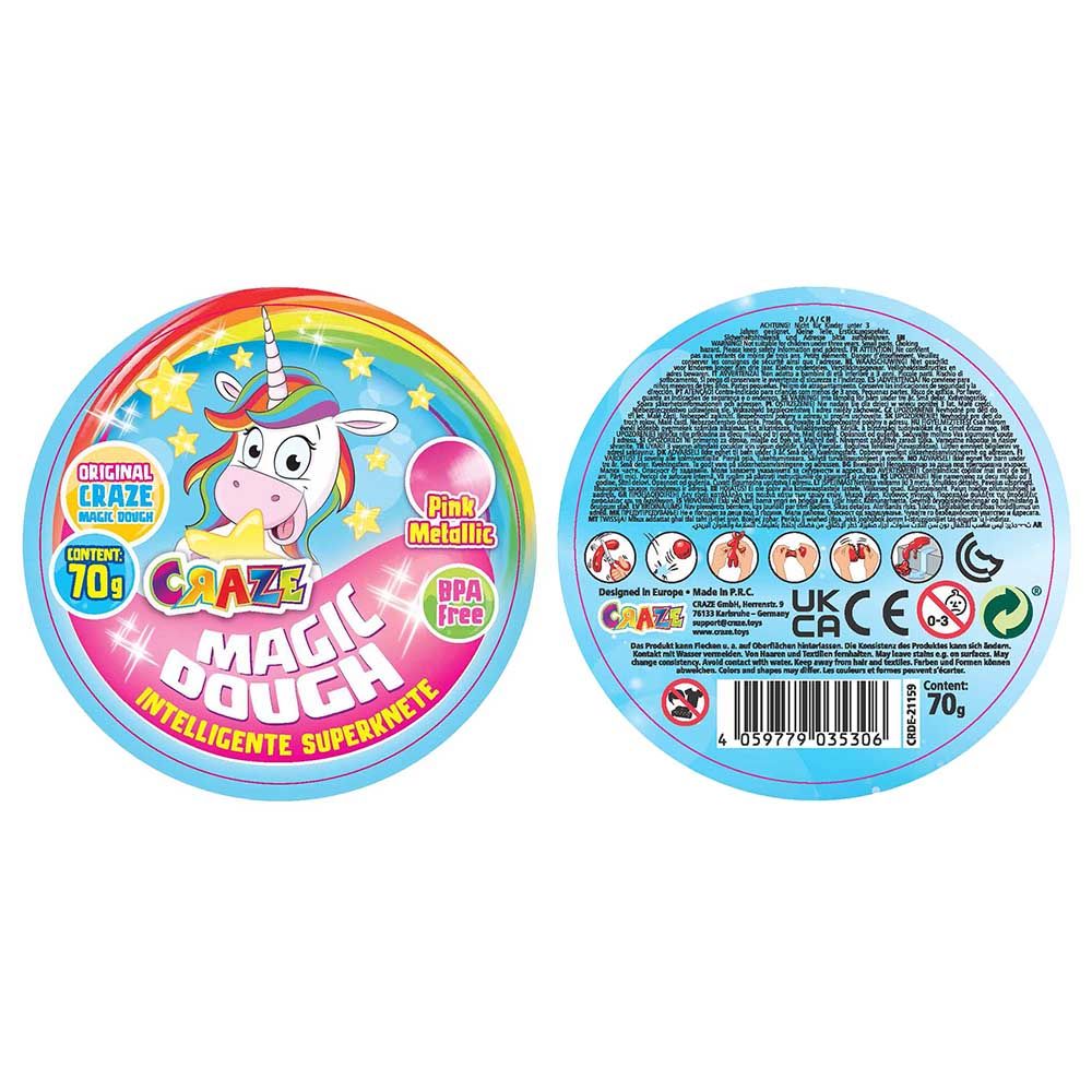 Craze Magic Dough - Expert Unicorn - Pink Metallic