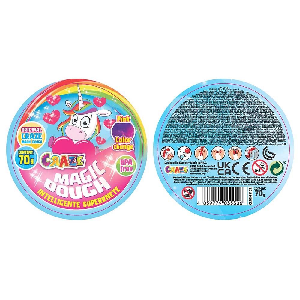 Craze Magic Dough - Expert Unicorn - Pink Colour Change