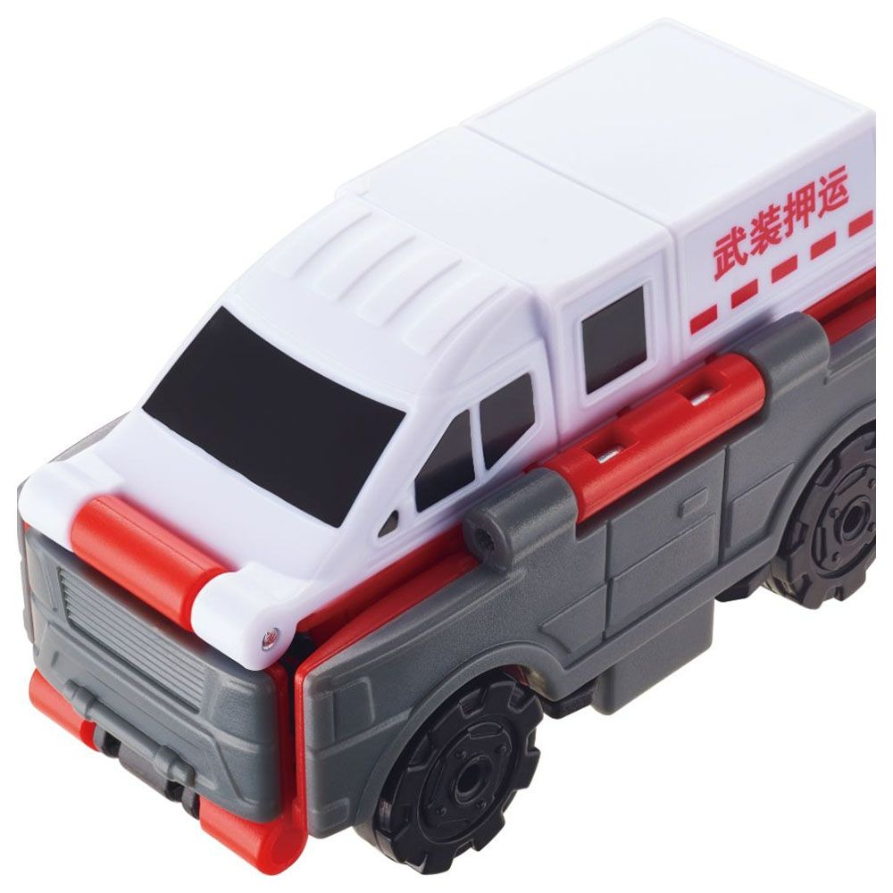 Transracers - 2-In-1 Flip Fire Engine Car To Transport Vehicle