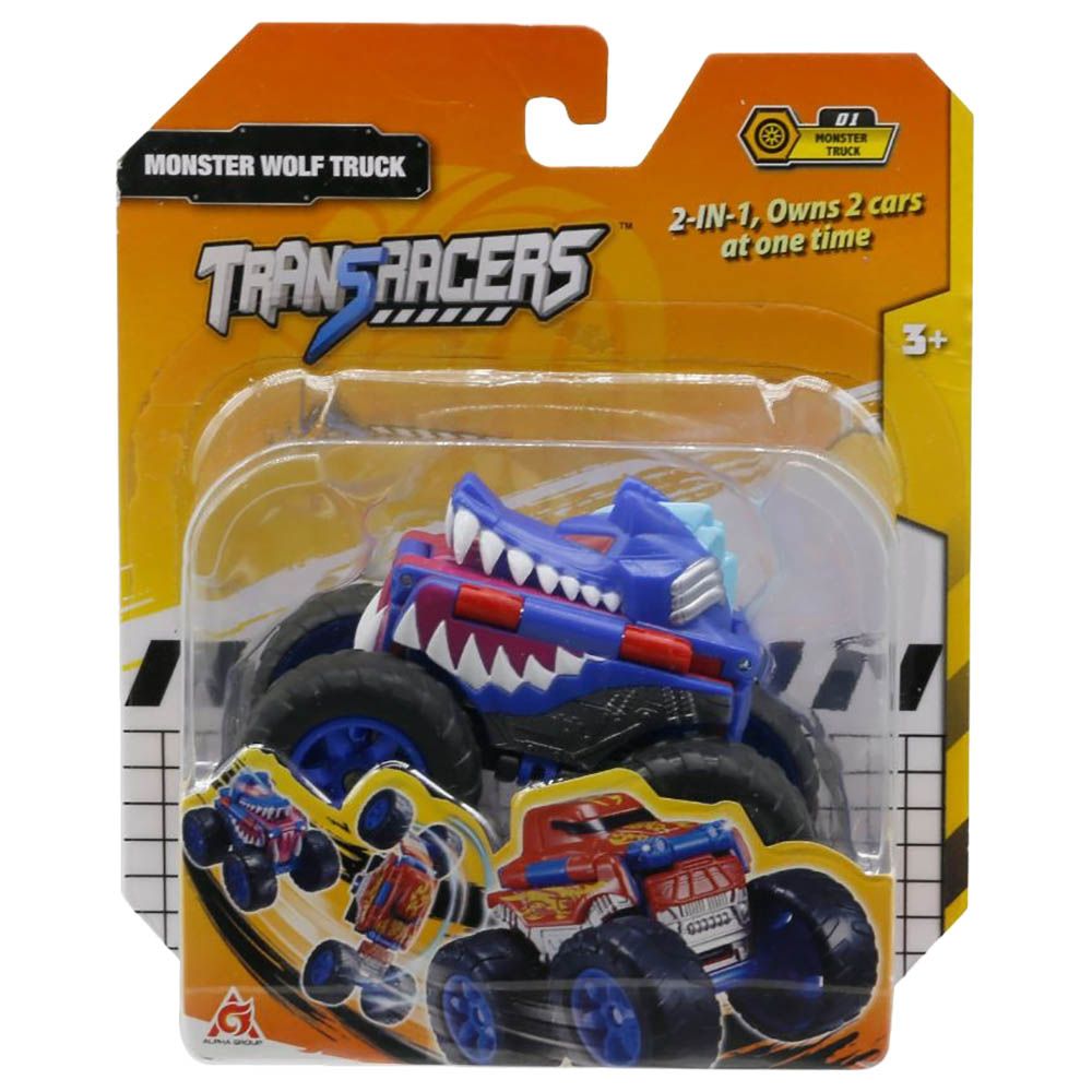 Transracers - 2-In-1 Flip Vehicle Monster Wolf Truck