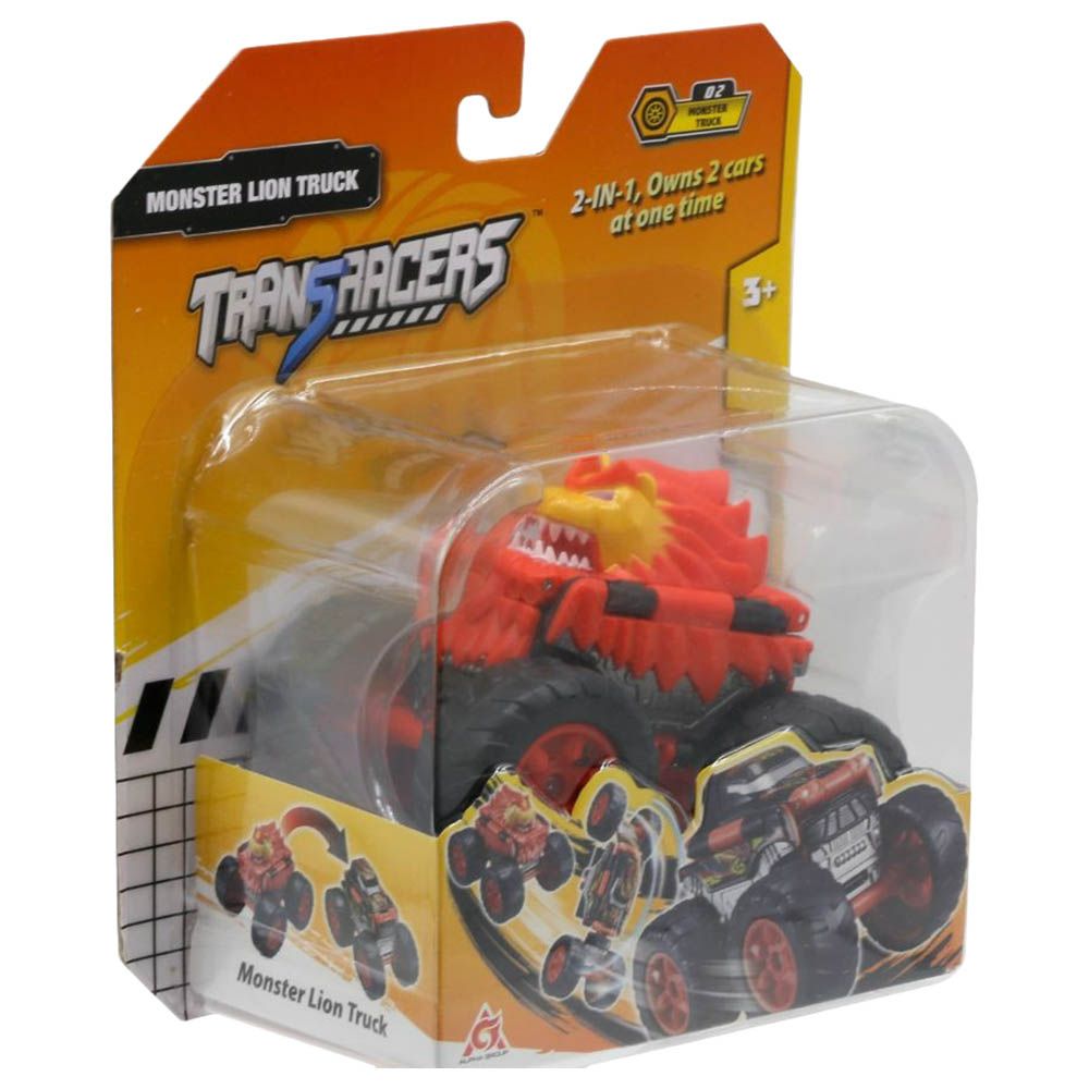 Transracers - 2-In-1 Flip Vehicle Monster Lion Truck