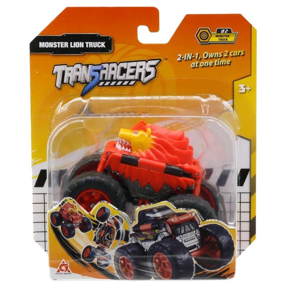 Transracers - 2-In-1 Flip Vehicle Monster Lion Truck