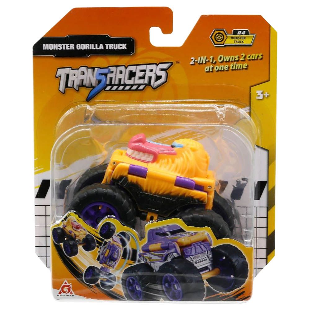 Transracers - 2-In-1 Flip Vehicle Monster Gorilla Truck