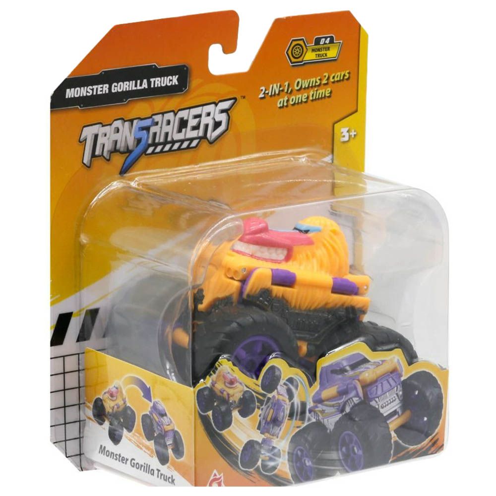 Transracers - 2-In-1 Flip Vehicle Monster Gorilla Truck