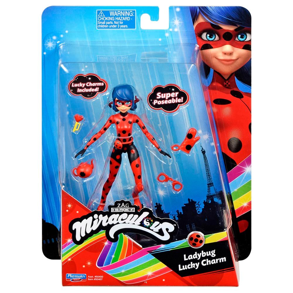 Miraculous - Moments Small Dolls - Lady Bug & Lucky Charm 