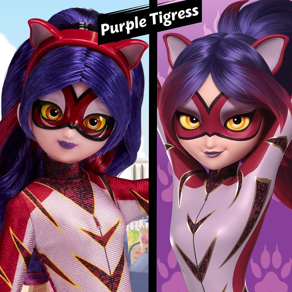 Miraculous - Heroes Fashion Doll - Purple Tigeress