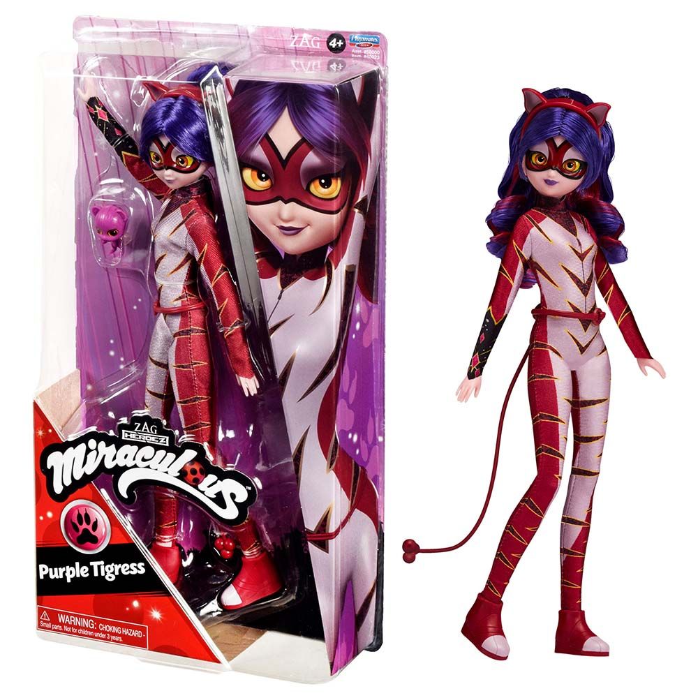 Miraculous - Heroes Fashion Doll - Purple Tigeress