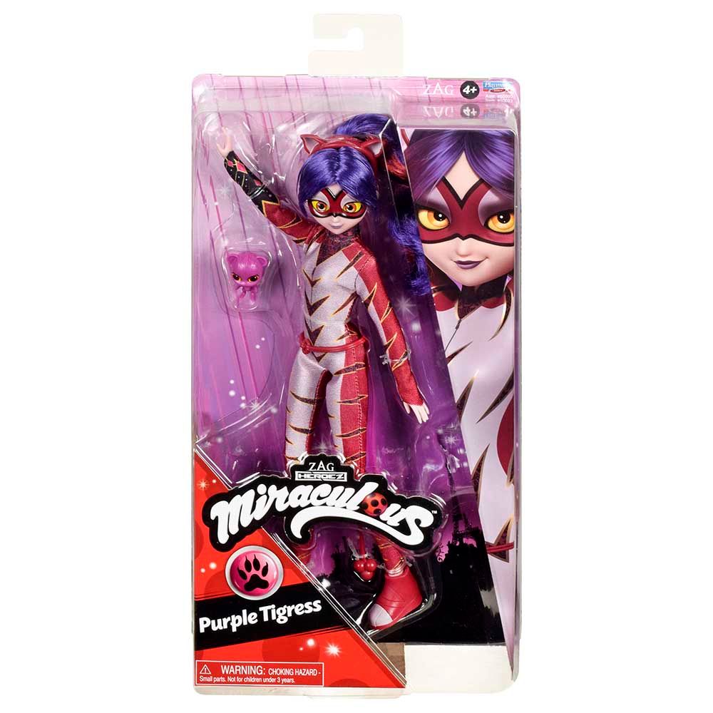 Miraculous - Heroes Fashion Doll - Purple Tigeress