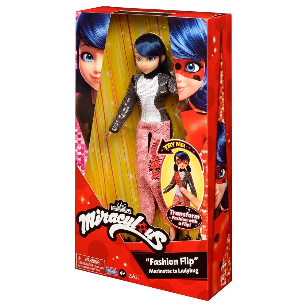 Miraculous - Fashion Flip Marinette To Ladybug w/ Sequins