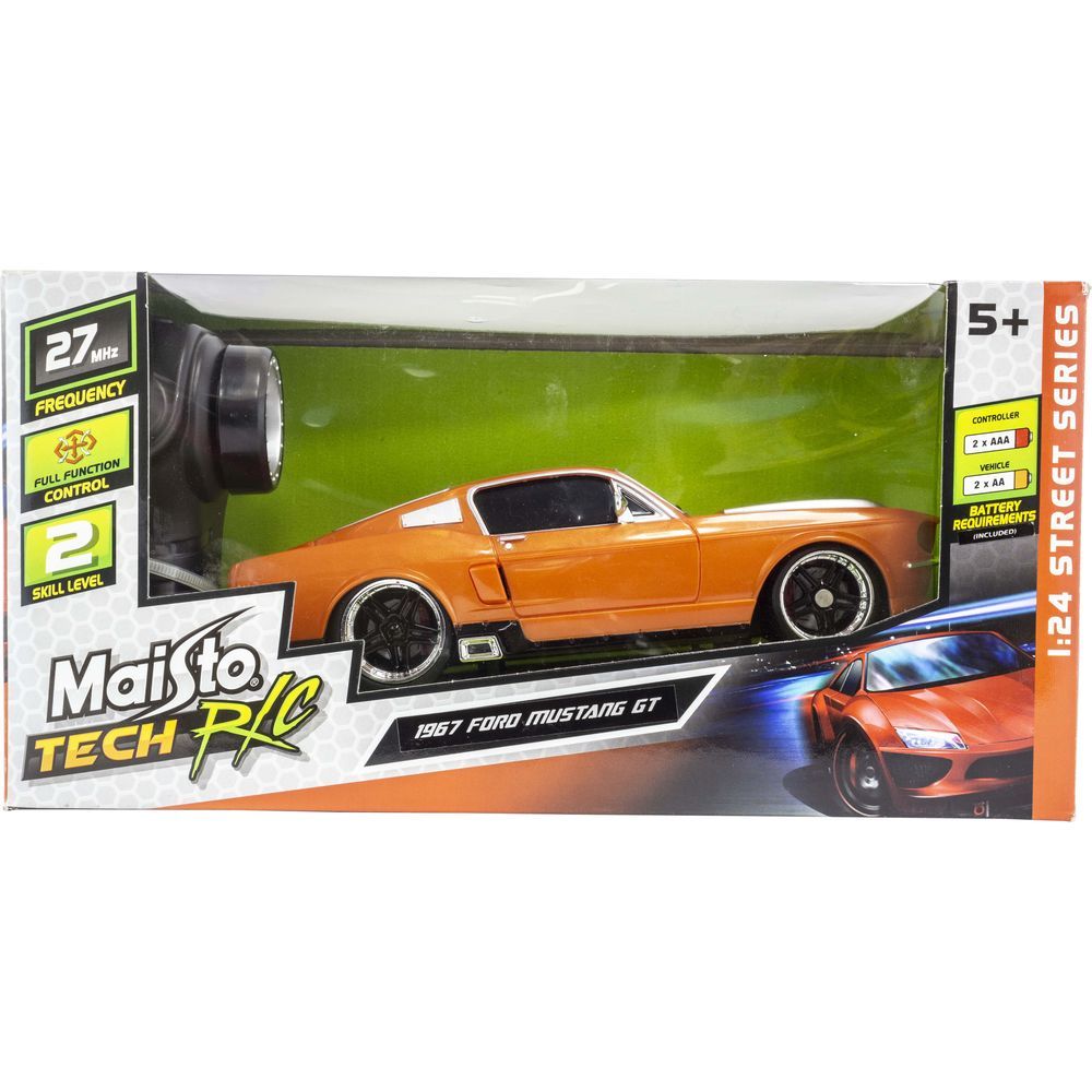 Maisto - RC - 1:24 Scale - 1967 Ford Mustang GT - Orange