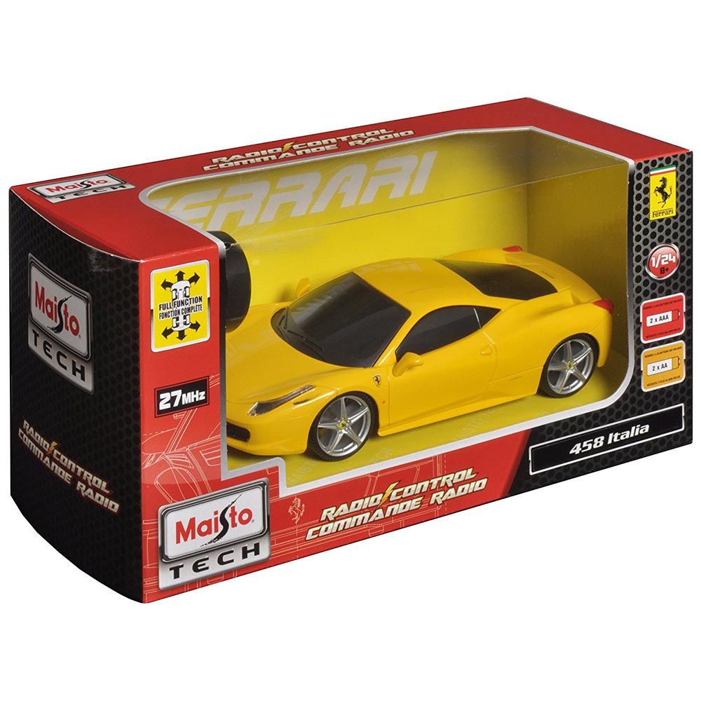 Maisto Tech - RC 1:24 Ferrari 458 Italia - Yellow