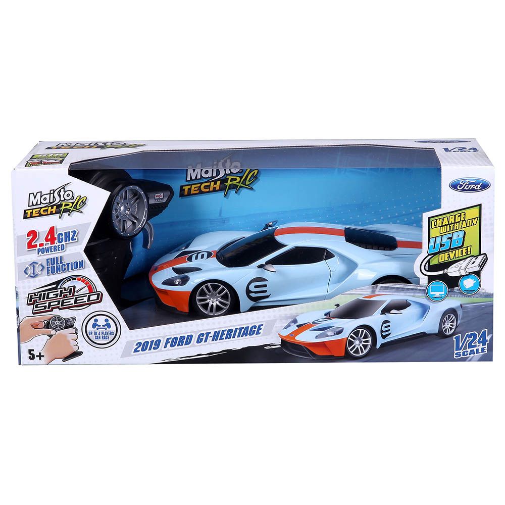 Maisto - 1:24 Scale RC 2019 Ford GT Heritager 2.4Ghz - 1pc