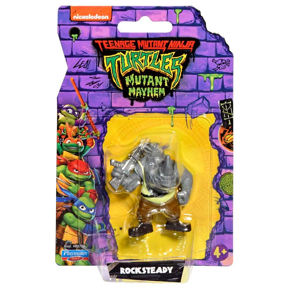 Playmates Toys - TMNT Mayhem Rocksteady Mini Figure - 2-Inch