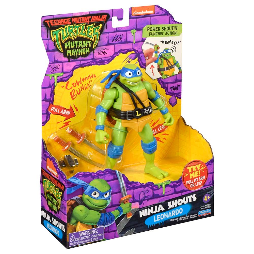 Playmates Toys - TMNT Ninja Shouts Leonardo Figure