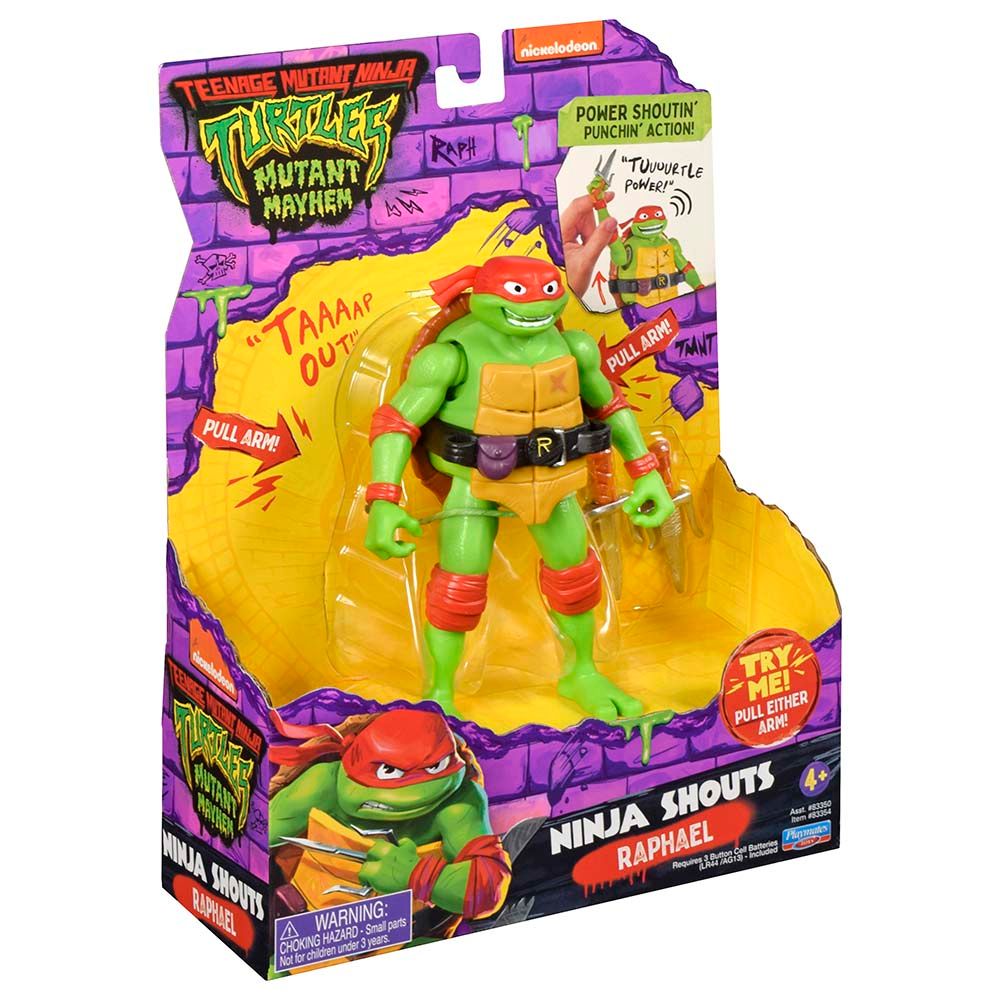 Playmates Toys - TMNT Ninja Shouts Raphael Figure