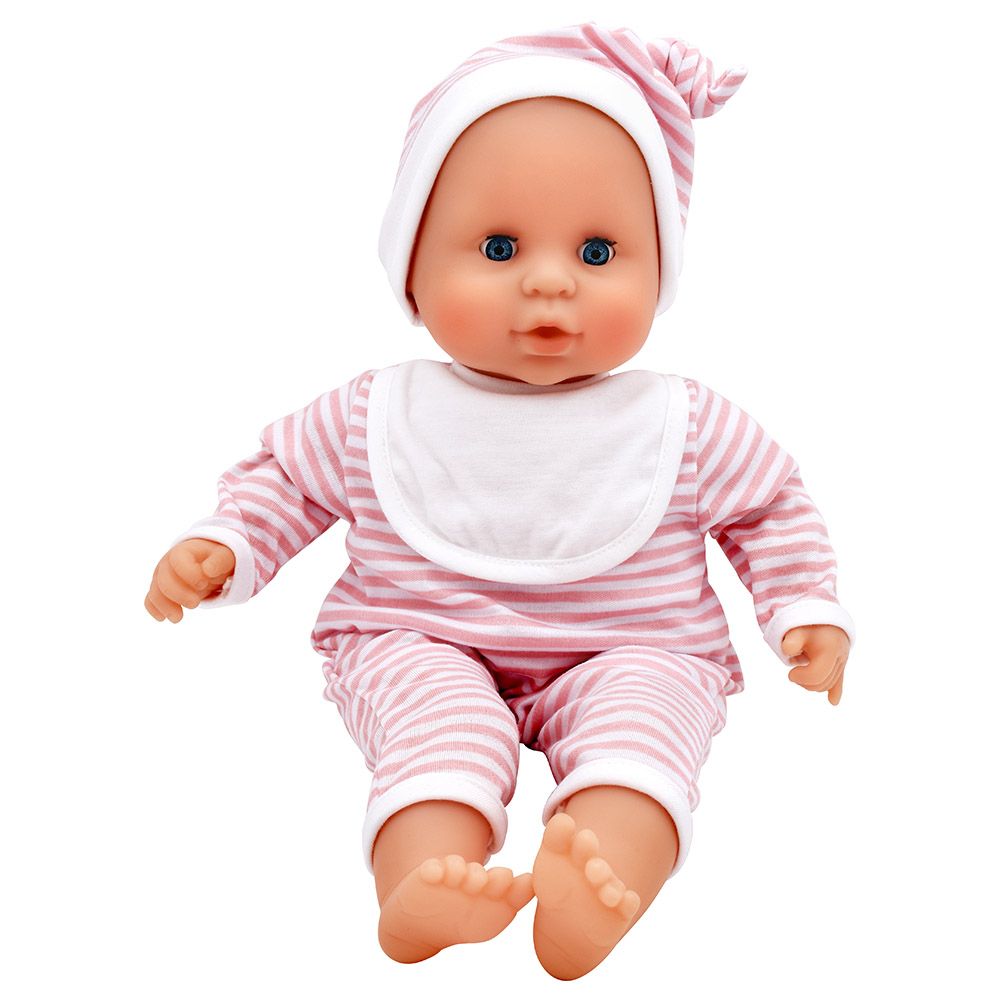 Dollsworld - Baby Joy - 15" Pink Stripe Outfit