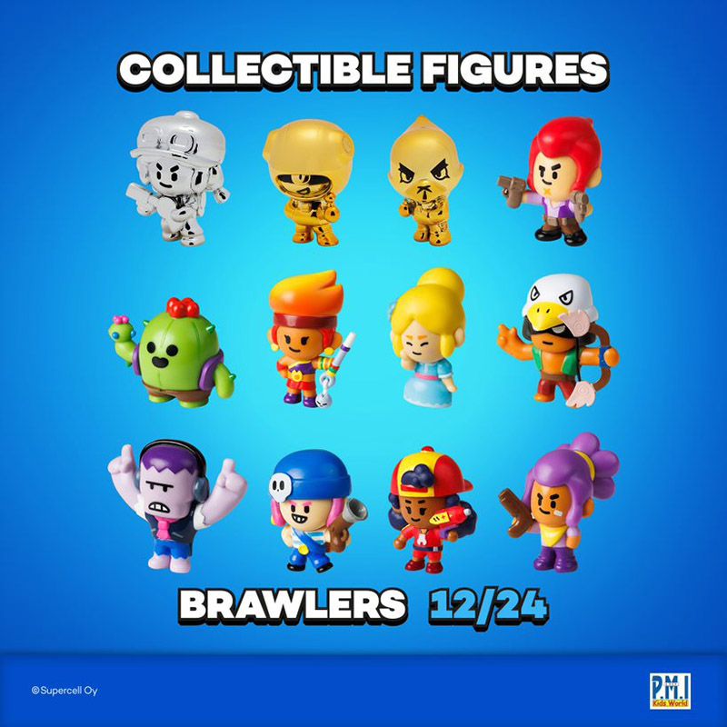 Brawl Stars - Figures Deluxe Box w/ 3 Figures - 12pcs