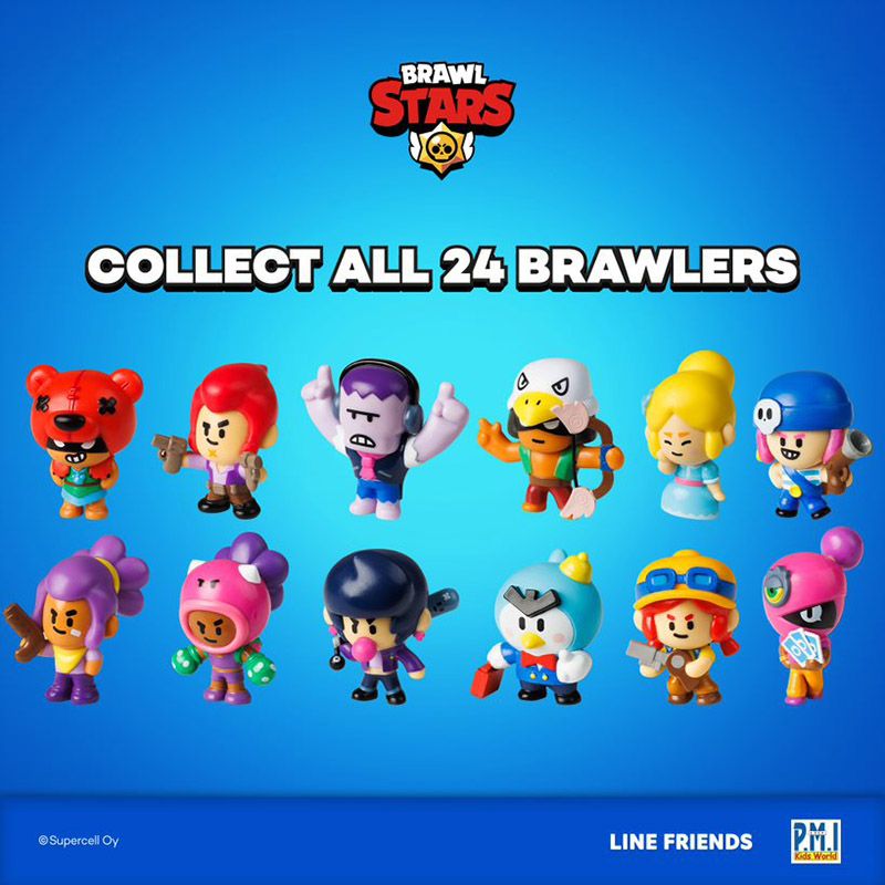 Brawl Stars - Figures Deluxe Box w/ 3 Figures - 12pcs