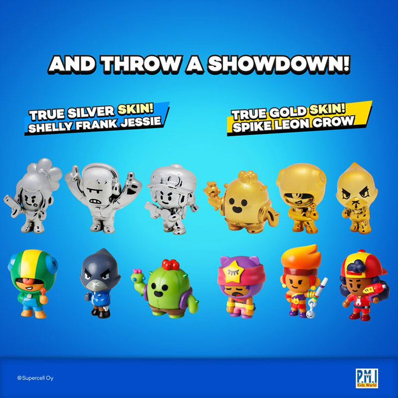 Brawl Stars - Figures Deluxe Box w/ 3 Figures - 12pcs