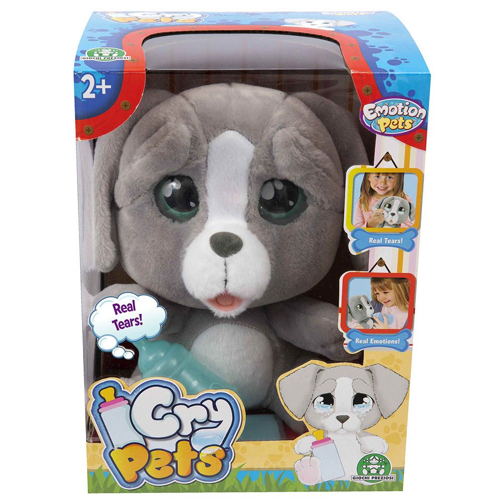 Emotion Pets - Cry Puppy Pet Set - Grey