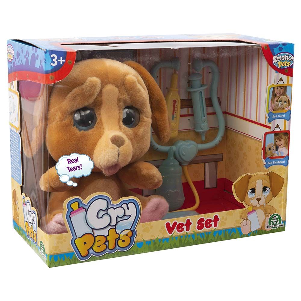 Emotion Pets - Cry Puppy Pet Set - Brown