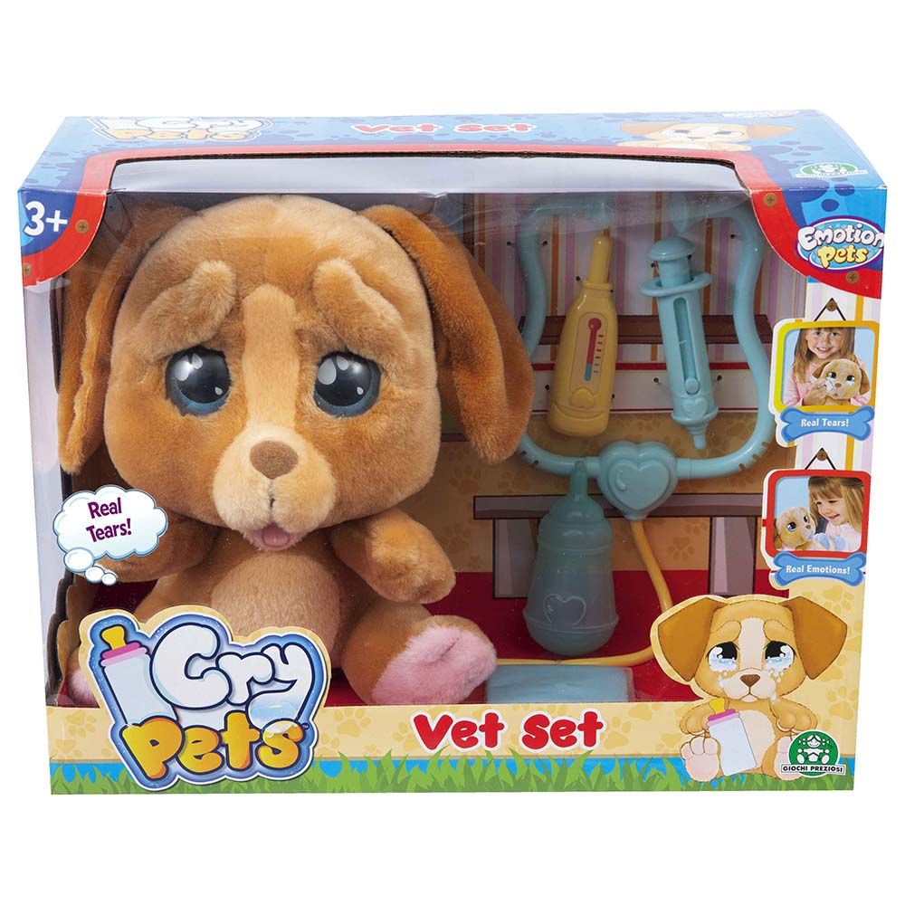 Emotion Pets - Cry Puppy Pet Set - Brown