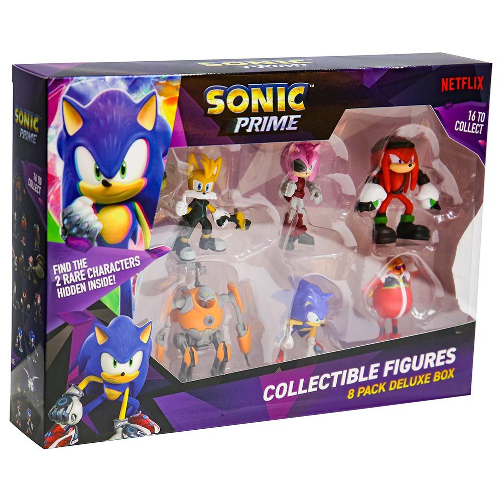 Sonic - Figures Deluxe Box w/ 2 Rare Hidden Characters - 8pcs