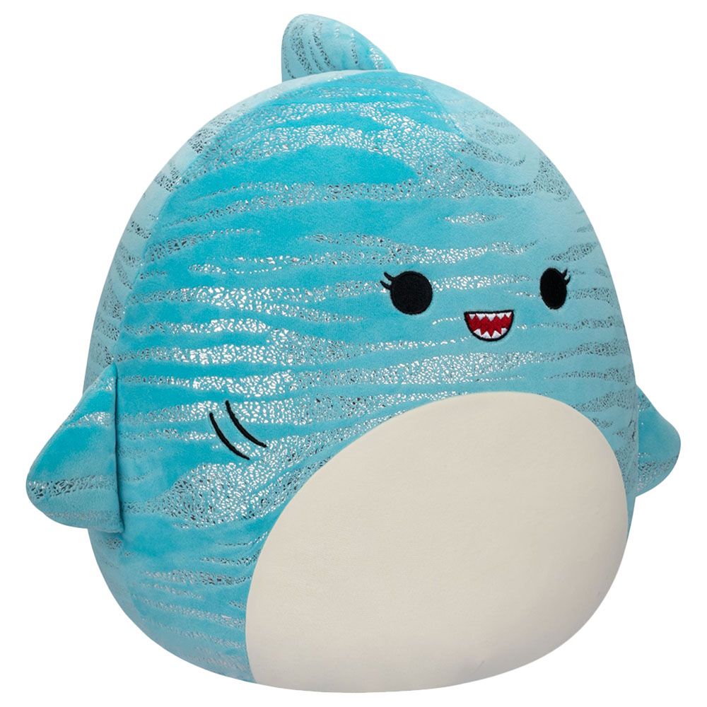 Squishmallows - Lamar The Blue Whale Shark Plush Toy - 12-Inch - Blue