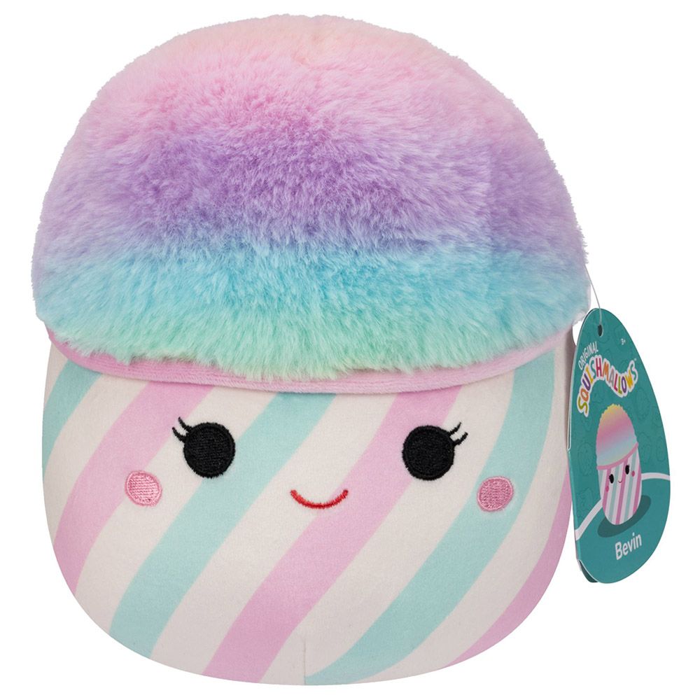 Squishmallows - Bevin The Cotton Candy Plush Toy - 12-Inch - Pink/Blue