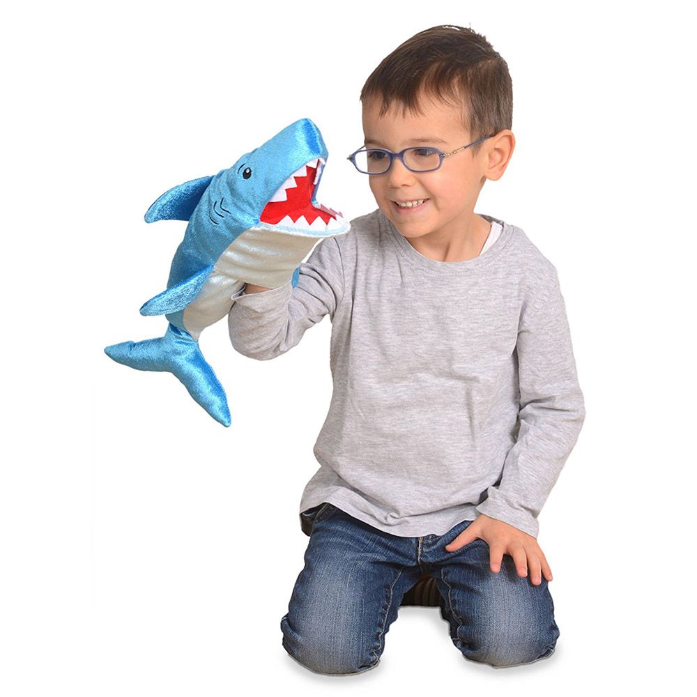 Fiesta Crafts - Hand Puppet Shark - Blue