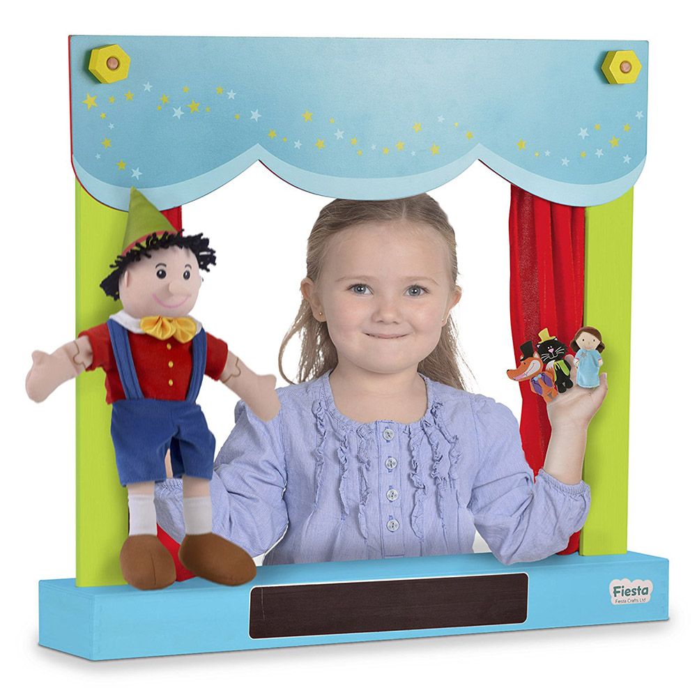 Fiesta Crafts - Carry Case Hand Puppet Theatre & Shop