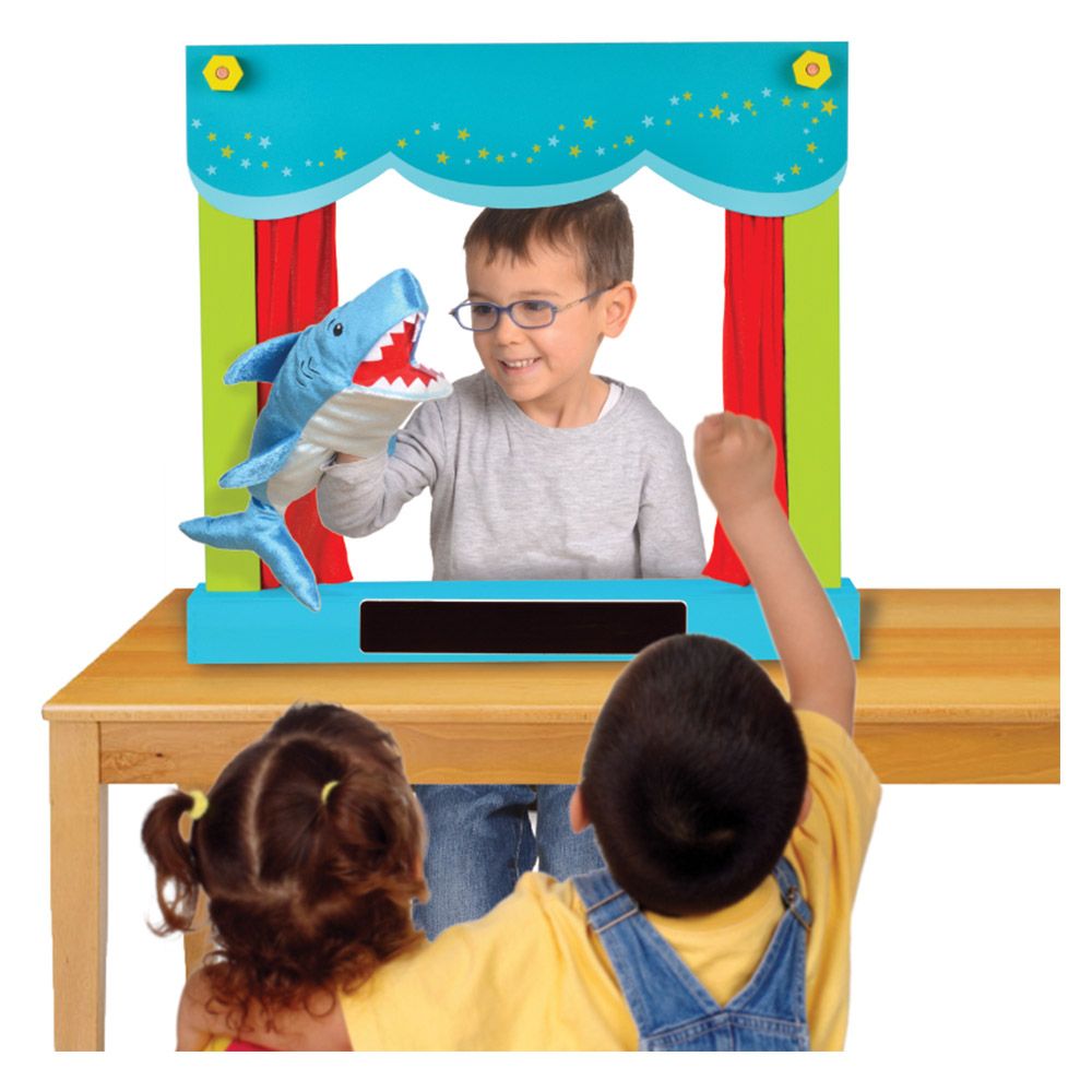 Fiesta Crafts - Carry Case Hand Puppet Theatre & Shop