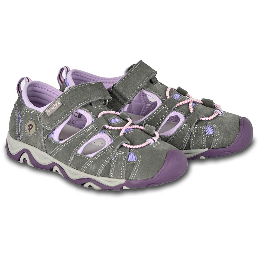 Protetika - Dafy Lila Girls Sandals W/Arch Support - Grey