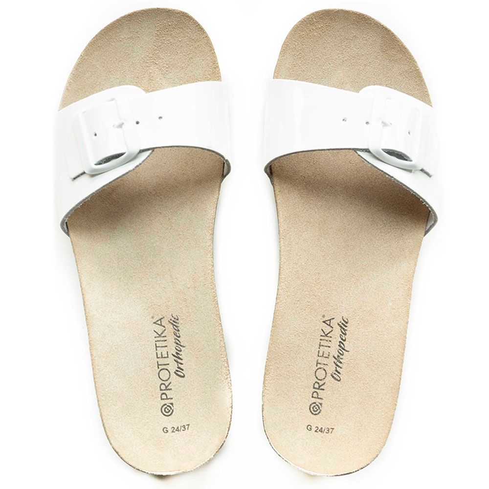 Protetika Ladies Orthopedic Flip-flop Shiny White