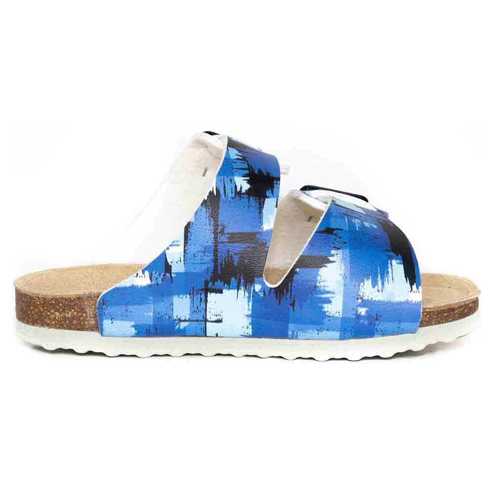 Protetika - Orthopedic T94 White-Blue Sandals