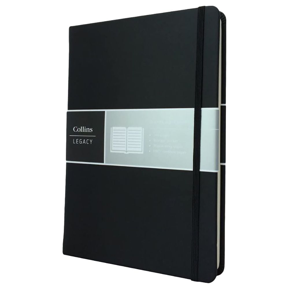 Collins - Legacy A5 Hard Cover Notebook - Black