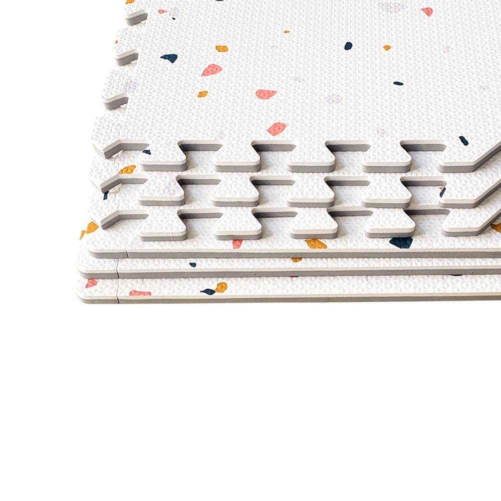 Bumble & Bird - Babysafe Play Mat - Terrazzo - Ivory White - 6pcs