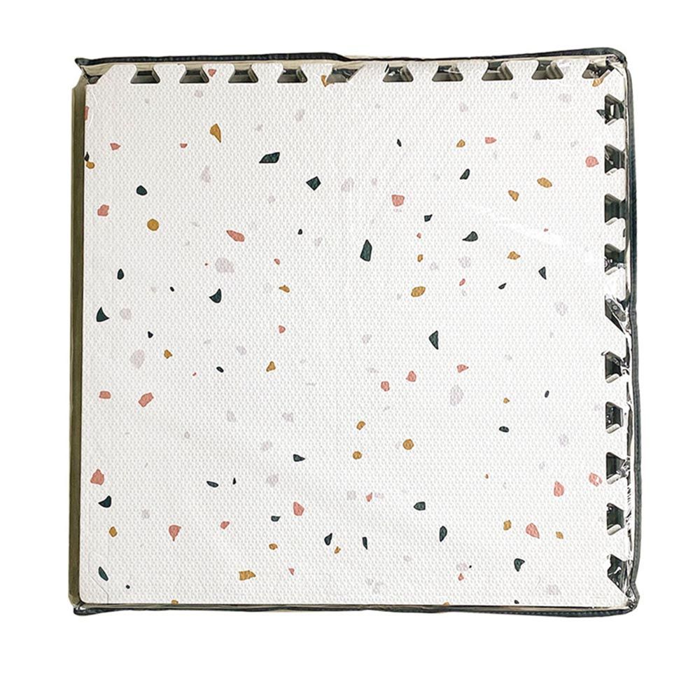 Bumble & Bird - Babysafe Play Mat - Terrazzo - Ivory White - 6pcs