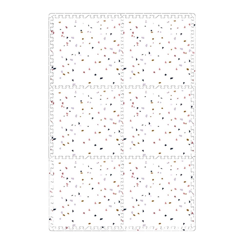 Bumble & Bird - Babysafe Play Mat - Terrazzo - Ivory White - 6pcs