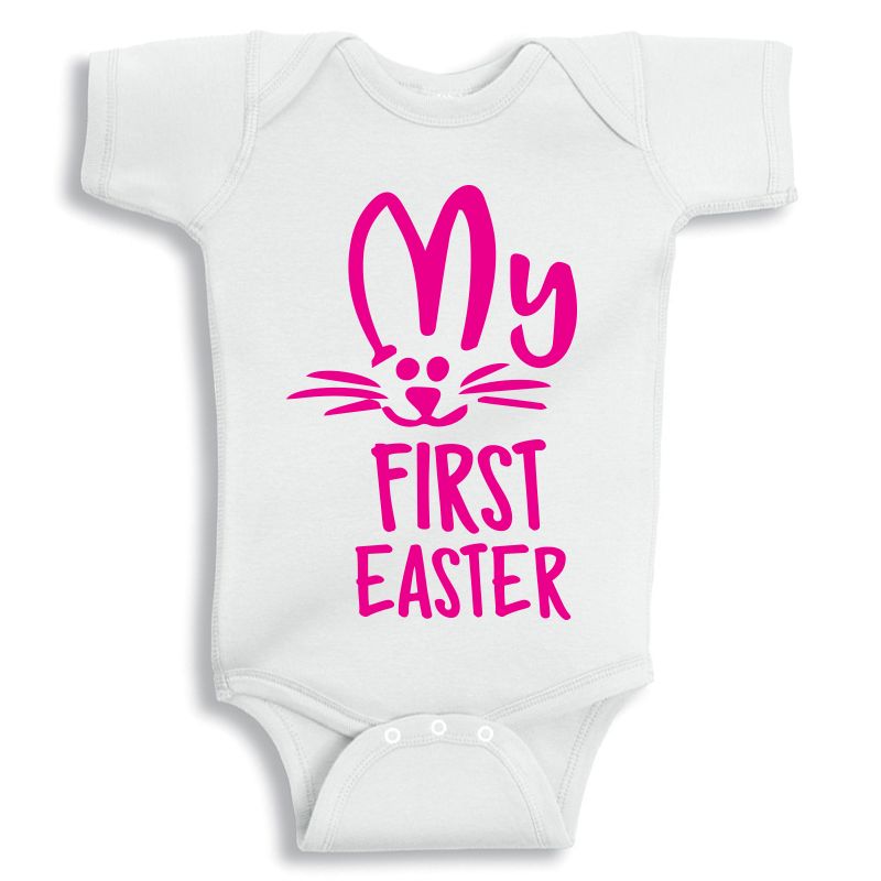 Twinkle Hands - My First Easter baby onesie - Pink