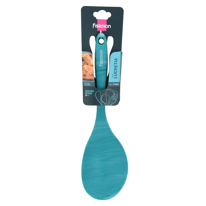 Fissman - Serving Spoon Lucretia Series w/ Nylon & Silicone - Green