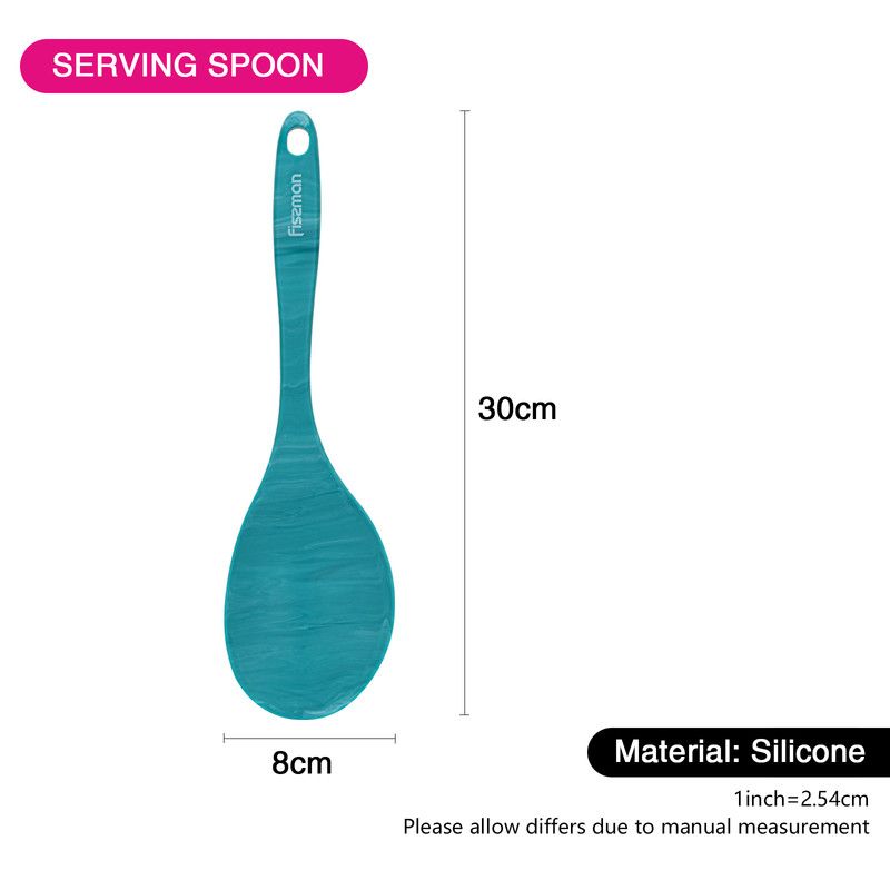 Fissman - Serving Spoon Lucretia Series w/ Nylon & Silicone - Green