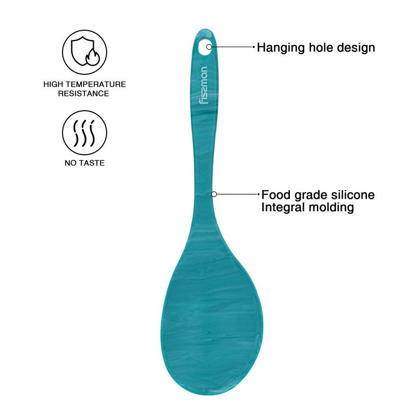 Fissman - Serving Spoon Lucretia Series w/ Nylon & Silicone - Green