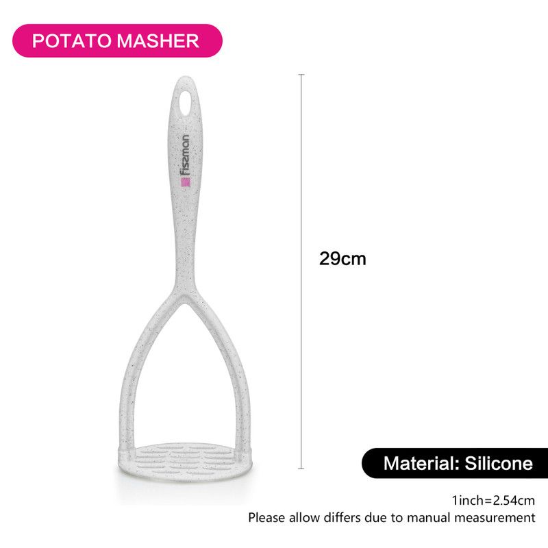 Fissman - Potato Masher Bianca Series w/ Nylon & Silicone - White