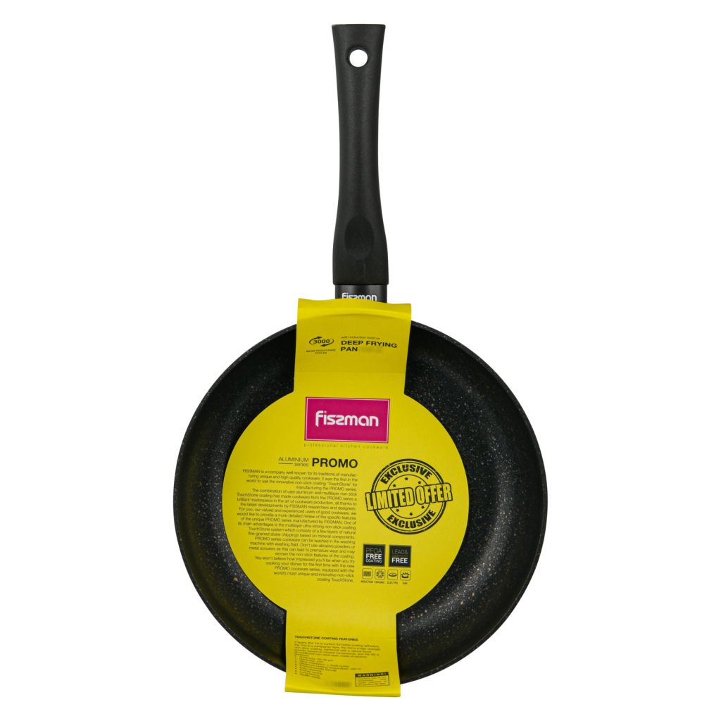 Fissman - Aluminium Deep Frying Pan Promo w/ Induction Bottom - 24x6cm