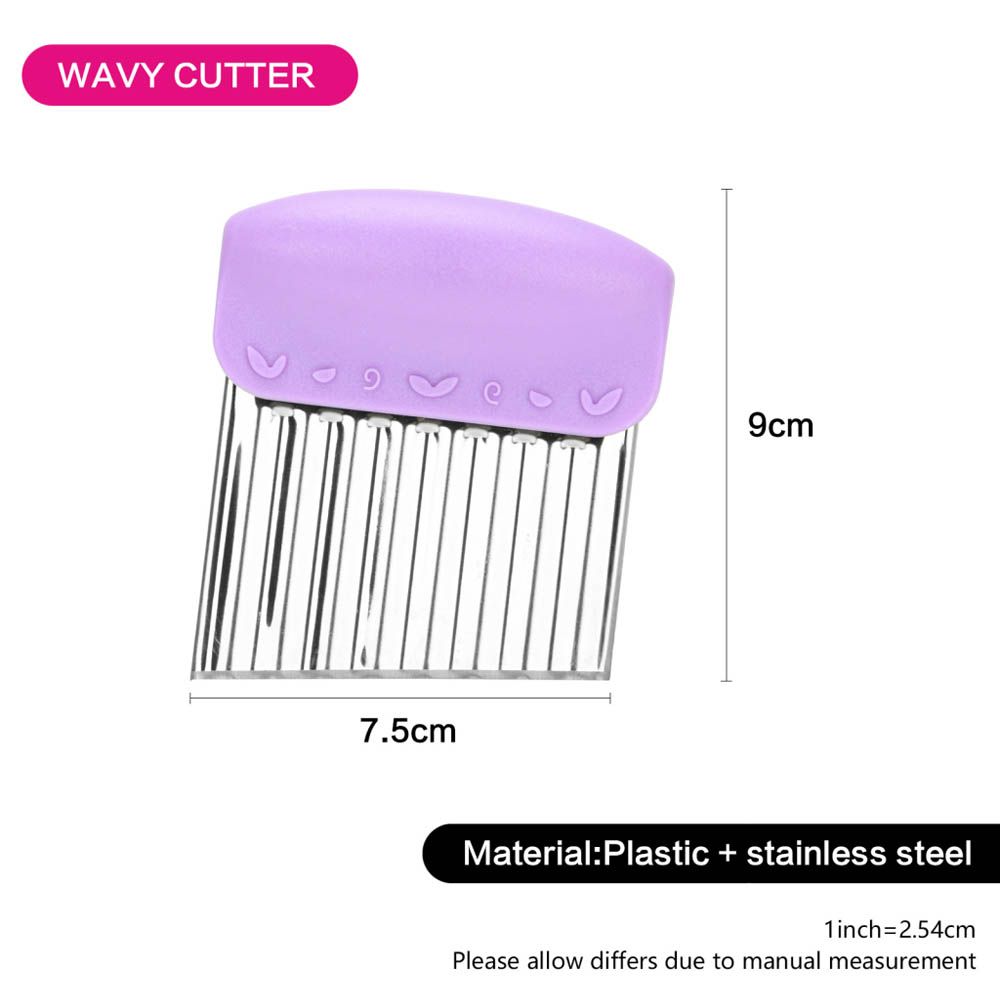 Fissman - Wavy Crinkle Cutter - 9Cm - Purple